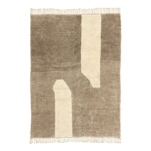 Hand-Knotted Wool Premium Rug by Azele Studio For Sale