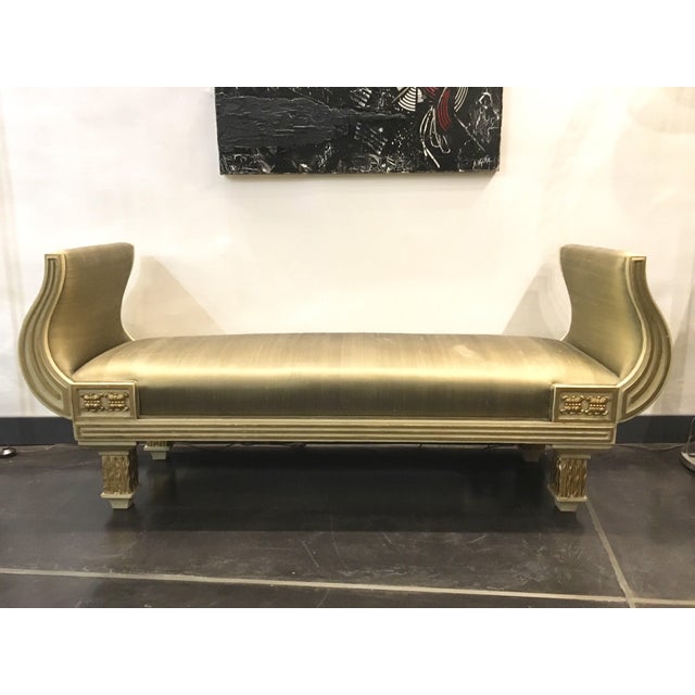 1940s Vintage Neoclassical Bench, 1930 For Sale - Image 5 of 8