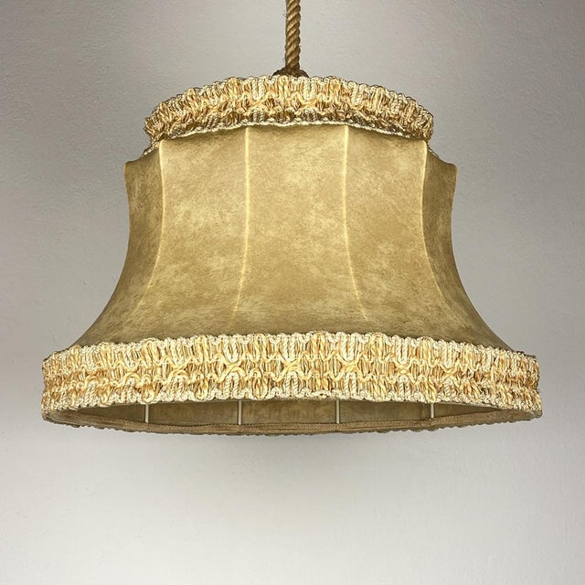 Vintage Rawhide Pendant Lamp, 1950s For Sale - Image 18 of 18