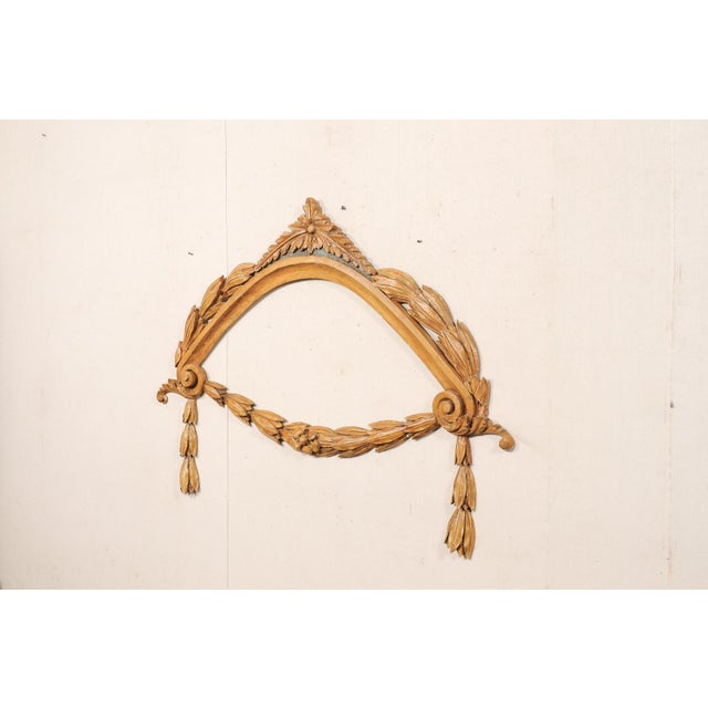 Large Italian Antique Arched Swag Fragment For Sale In Atlanta - Image 6 of 11