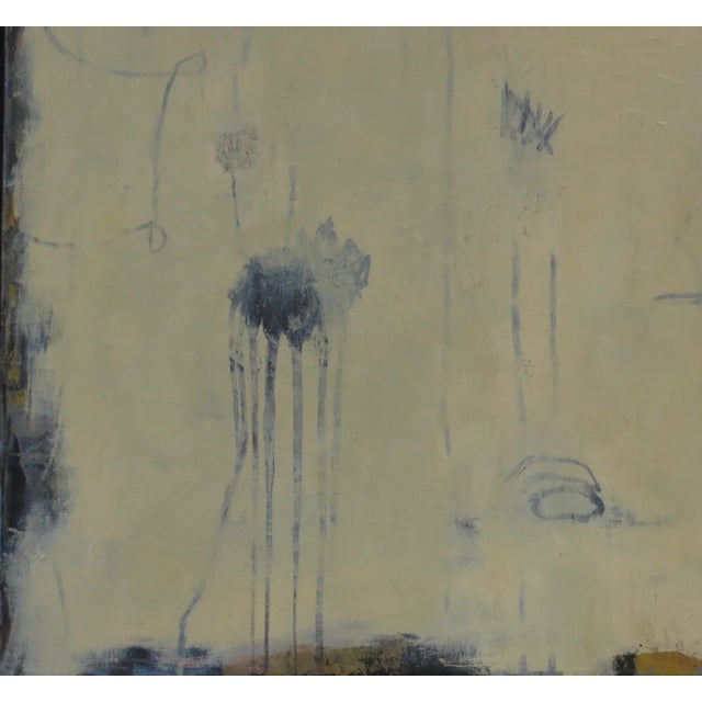 Wood Contemporary Abstract Painting "Sacred Space" by Karen Zazon For Sale - Image 7 of 9