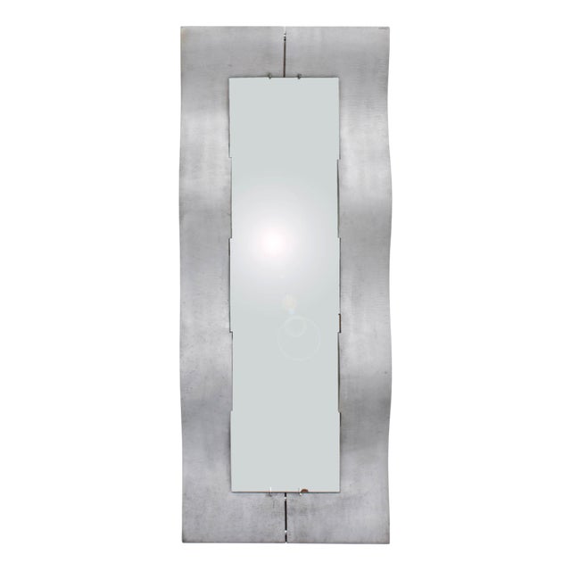 Mirror with Aluminium Frame by Lorenzo, 1975 For Sale