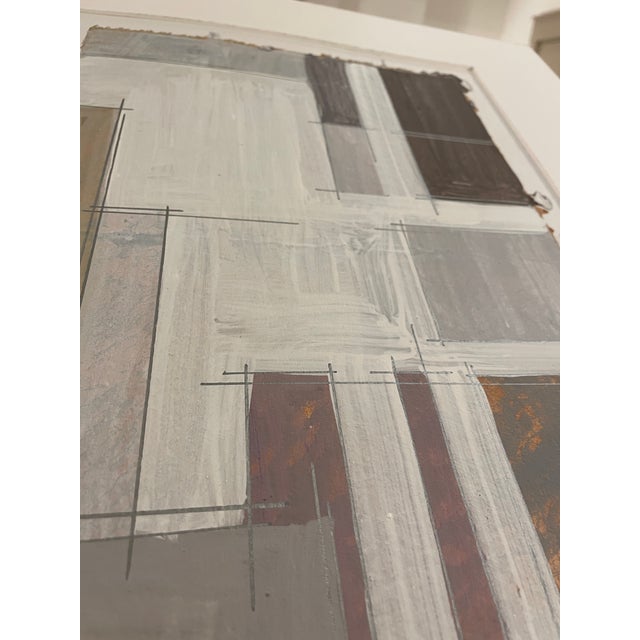 1990s Abstract Mixed Media Painting For Sale - Image 4 of 6