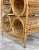 Vintage Boho Coastal Rattan Wicker Sculptural Wine Bottle Rack Holder For Sale - Image 10 of 13