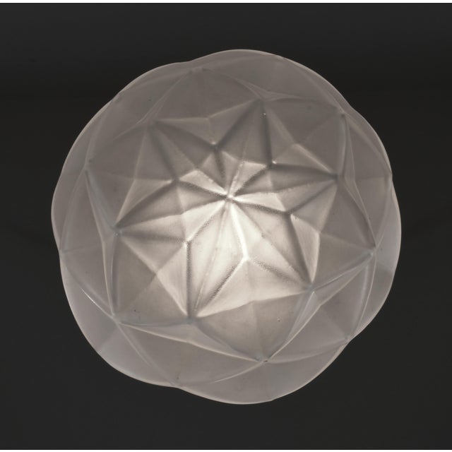 Silver Degue 1930s French Art Deco Pendant Light For Sale - Image 8 of 12