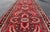 Vintage Lilihan Runner With Red Field and Bold Floral Medallion Design For Sale - Image 10 of 13