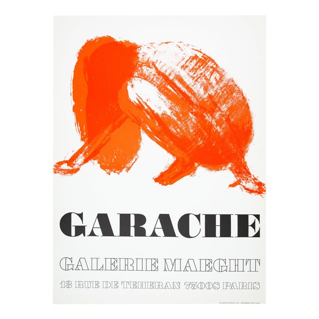 Claude Garache, Kneeling Woman, Lithograph For Sale