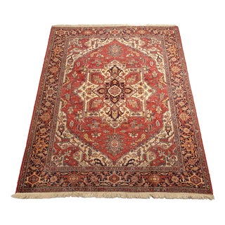 Vintage Italian Heriz Rug For Sale