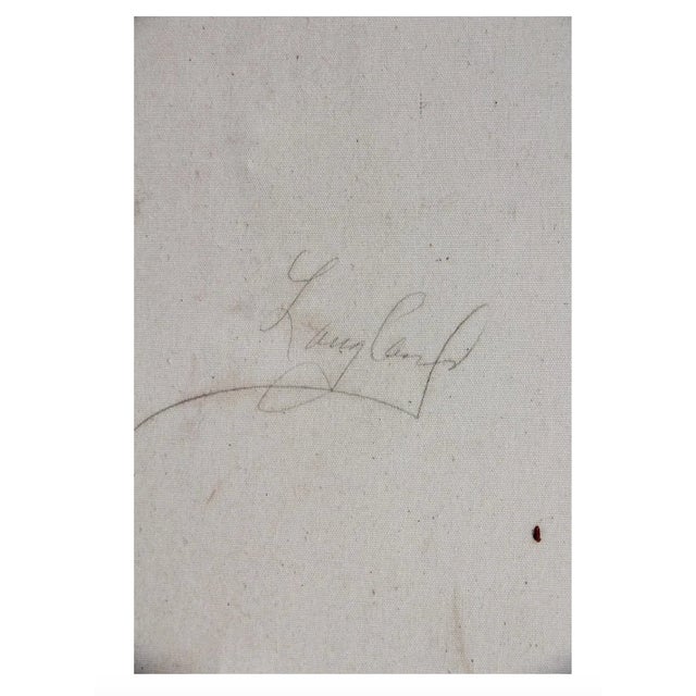 Midcentury Modern Abstract Oil Painting on Canvas, Signed Landland, 1970s For Sale - Image 11 of 11