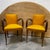 Vintage Bridge Chairs in Mustard Fabric, 1940s, Set of 2 For Sale - Image 16 of 17