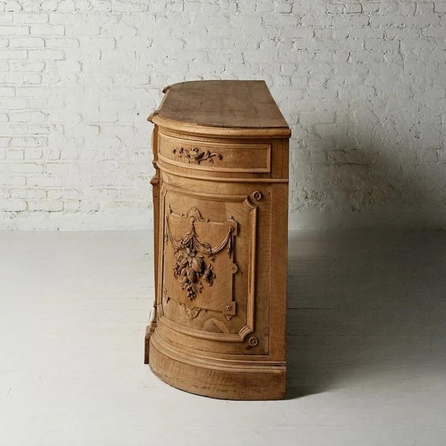 1880s French Carved Oak Serving Counter For Sale - Image 4 of 10