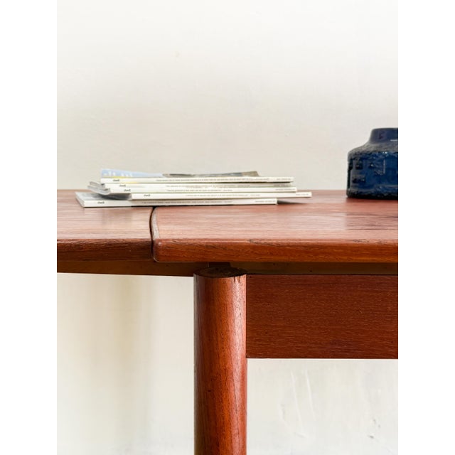 Brown Danish Dining Table, 1960s For Sale - Image 8 of 11