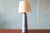Mid-Century Modern 1960s Gordon and Jane Martz M55 Lamp for Marshall Studios Tall Baby Blue Gloss Tootsie Roll For Sale - Image 3 of 11