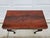 Chippendale Square Ball and Claw Crotch Mahogany Flip Top Console Game Table For Sale - Image 3 of 17