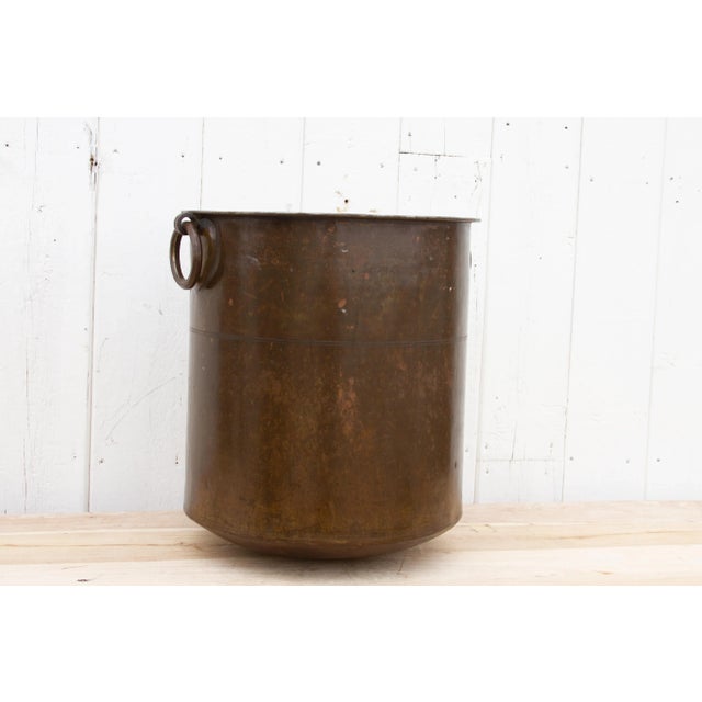 19th Century South Indian Hammered Brass Water Vessel For Sale - Image 5 of 9