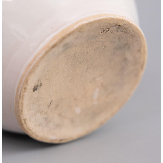 White Antique 19th Century French White Glazed Confit Pot For Sale - Image 8 of 9