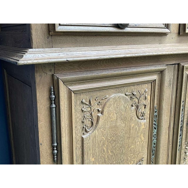 18th Century Oak 4-Door Buffet For Sale - Image 13 of 15