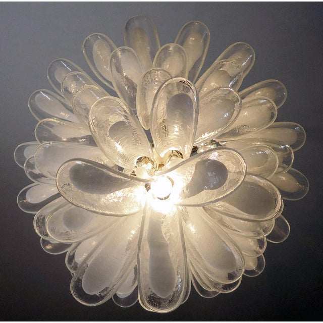 Vintage Italian Murano Chandelier in the style of Mazzega, 1990s For Sale - Image 18 of 18