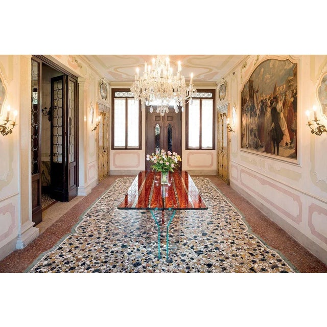 Italian Table Parigi in Glass and Bois De Rose from VGnewtrend For Sale - Image 8 of 9