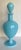 French Antique Portieux Vallerysthal French Blue Opaline Glass Decanter For Sale - Image 3 of 6