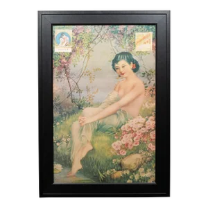 Chinese Advertising Calendar Girl Poster Art C.1930-1939