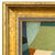Various Artists Contemporary Abstract Blue and Green Oil Painting in Vintage Frame For Sale - Image 4 of 6