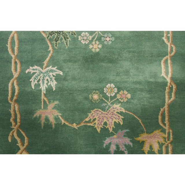Late 20th Century Contemporary Chinese Deco Style Wool Rug by Rug & Kilim, India For Sale - Image 5 of 9