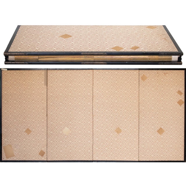 "Mandarin Ducks and Sakura", 1960s Shōwa Era Japanese Byobu Screen For Sale - Image 15 of 16