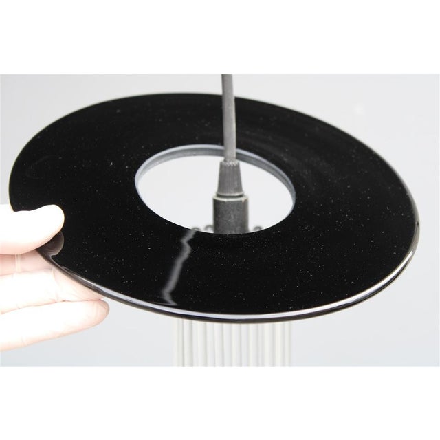 Minimal Murano Glass Pendant Light in the style of Ettore Sottosass, 1980s For Sale - Image 10 of 16