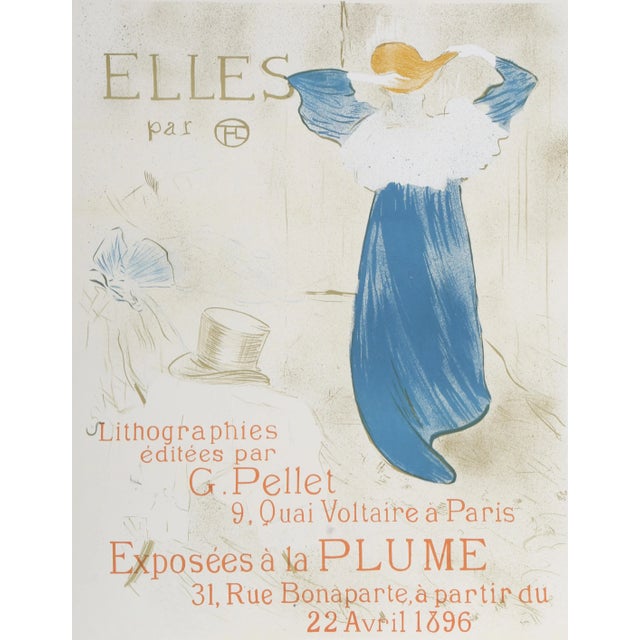Art Nouveau Elles Exhibition Poster, Henri de Toulouse-Lautrec Poster For Sale - Image 3 of 3