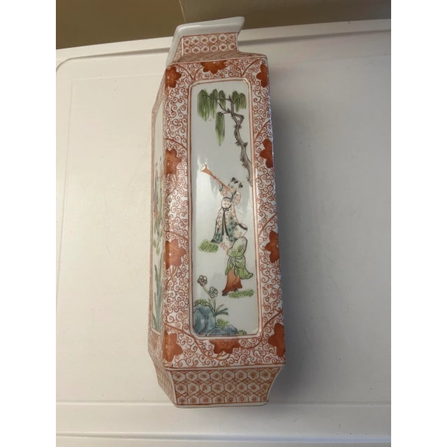 Chinese Late 20th Century Chinese Hand Painted Vase For Sale - Image 3 of 9