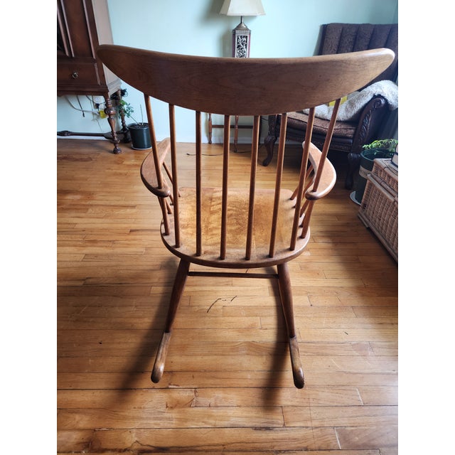 Wood Russel Wright for Conant Ball Rocking Chair, 1950s For Sale - Image 7 of 8