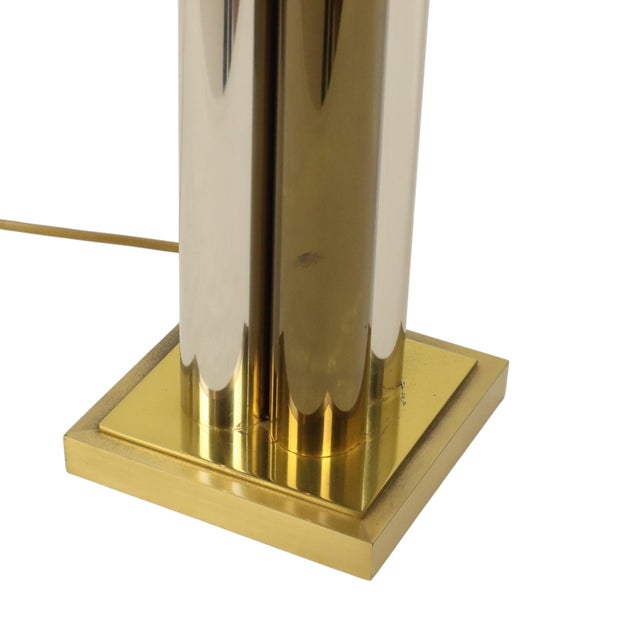 Metal Hollywood Regency Table Lamp in Brass, 1960s For Sale - Image 7 of 18