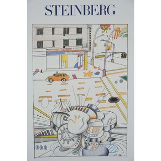 Union Square Poster by Saul Steinberg For Sale