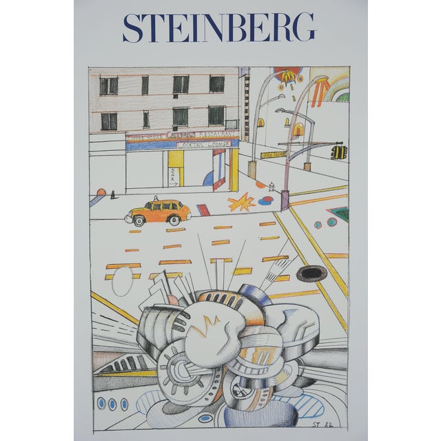 Union Square Poster by Saul Steinberg For Sale