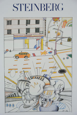 Union Square Poster by Saul Steinberg