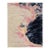 Abstract "Volcanic Ember" Modern Hand-Tufted Wool Rug – Navy, Pink, & Gold For Sale