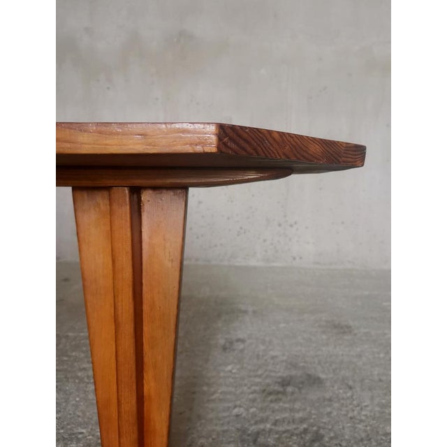 1930s Sculptural Pine Side Table by Axel Einar Hjorth for Nordiska Kompaniet, 1930s For Sale - Image 5 of 13
