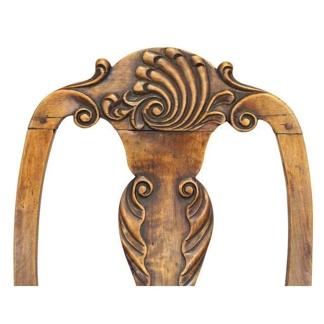 Scandinavian Rococo Birch Dining Side Chairs - Set of 4 For Sale - Image 4 of 10