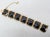 Black Vintage Signed Monet Goldtone & Black Enamel Contempora Link Bracelet, 1972 For Sale - Image 8 of 9