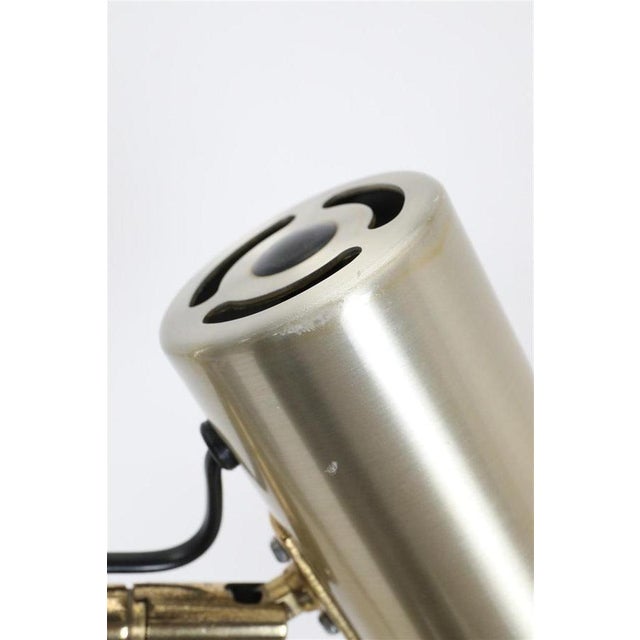 Mid-Century Danish Modern Gilt Floor Lamp from Lyskær Belysning, 1970s For Sale - Image 9 of 14