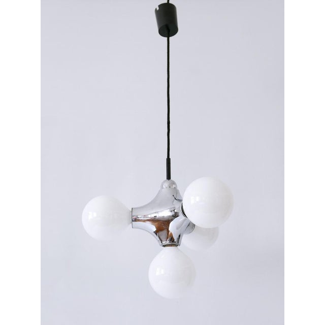 Mid-Century Modern Atomic Pendant Lamp by Gebrüder Cosack, Germany, 1970s For Sale - Image 12 of 18