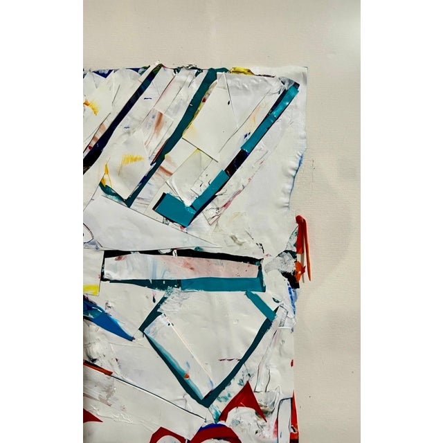 Plastic William Theophilus Brown, Bay Area Abstract Expressionist Mixed Media Collage Painting Theophilus Brown, 2001 For Sale - Image 7 of 9