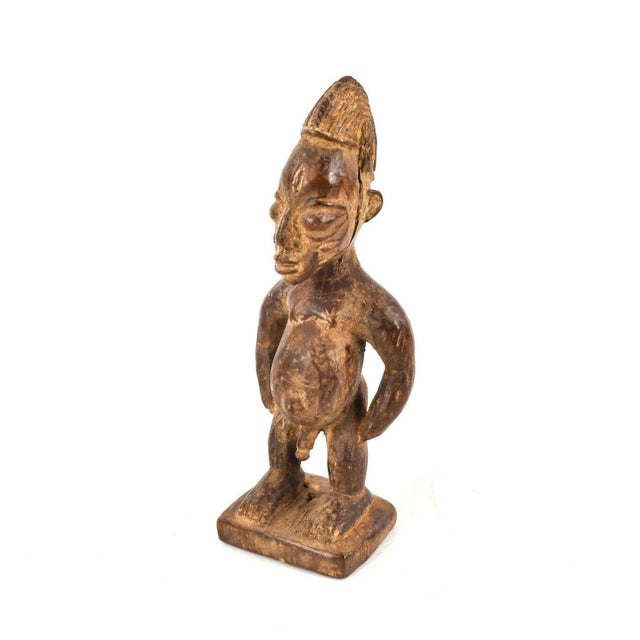 Early 20th Century Yoruba Ibeji Male Miniature Figure 10 Inch Nigeria For Sale In Denver - Image 6 of 7