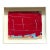 Vintage Framed Red Abstract Painting For Sale
