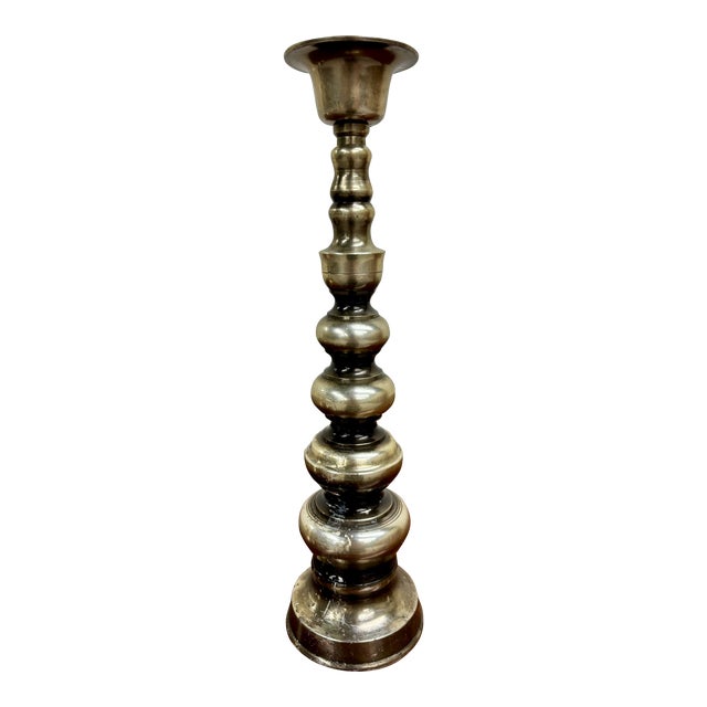 Vintage 15 Inch Candlestick Holder For Sale
