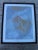 1980s large abstract painting by NY artist Rowann Villency. With black lacquered frame and Lucite. Artwork measurements...