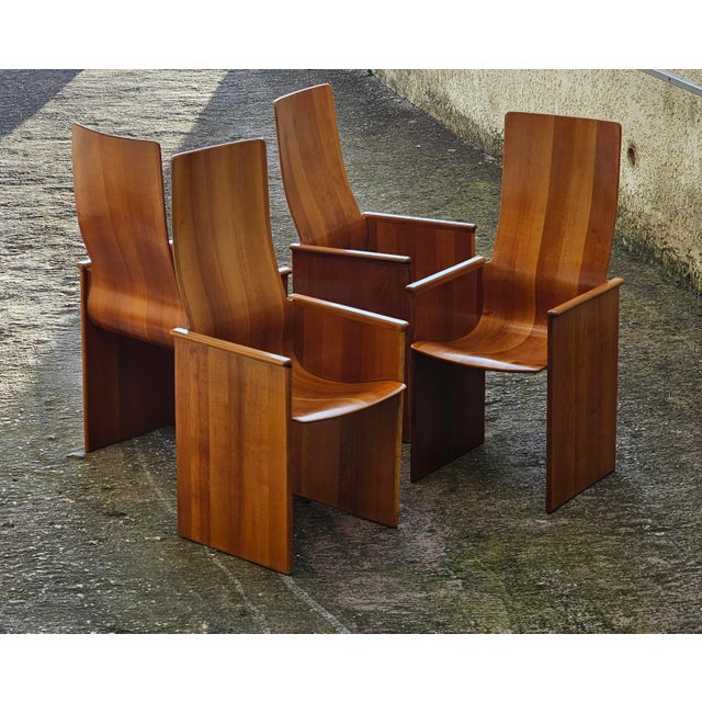 1960s Segesta Chairs by Afra & Tobia Scarpa for Stildomus, 1960s, Set of 4 For Sale - Image 5 of 5