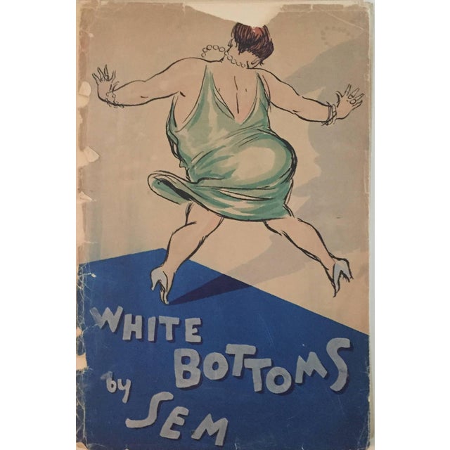 Georges Goursat (Sem), Rare Vintage Art Deco "White Bottoms" Lithograph Pochoir, 1927 For Sale - Image 4 of 4