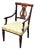 Antique Sheraton Mahogany Armchair For Sale